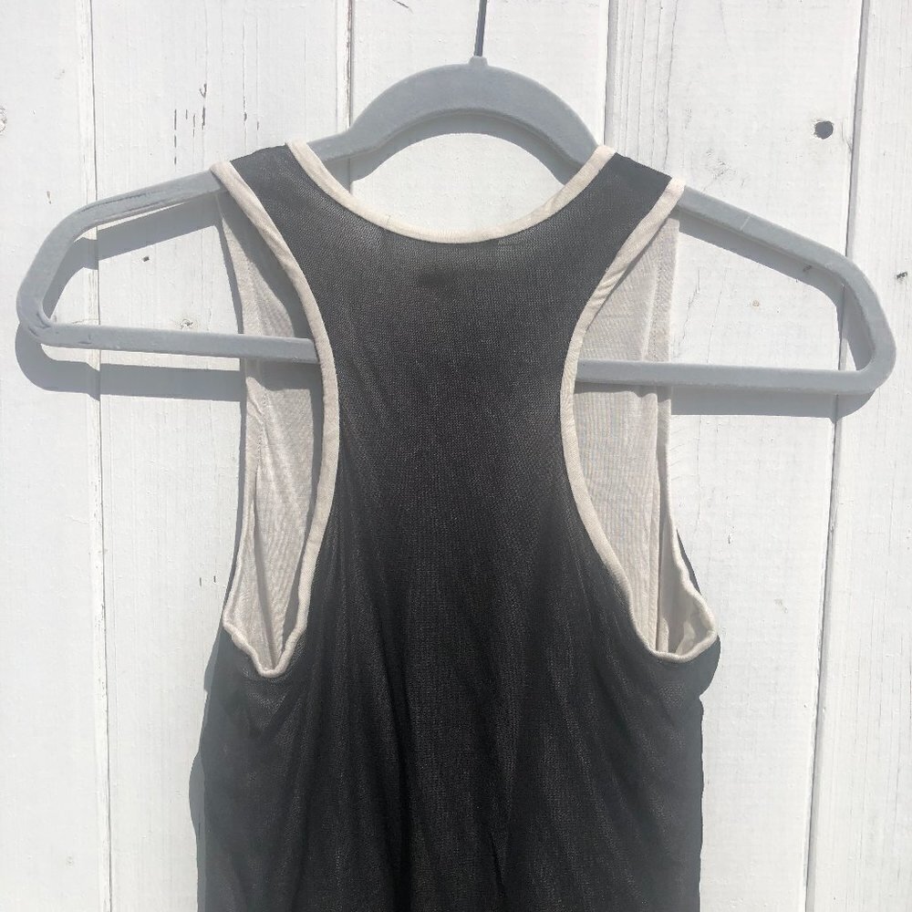 S' Max Mara Mesh Overlay Racerback Tank Top - Picture 5 of 7